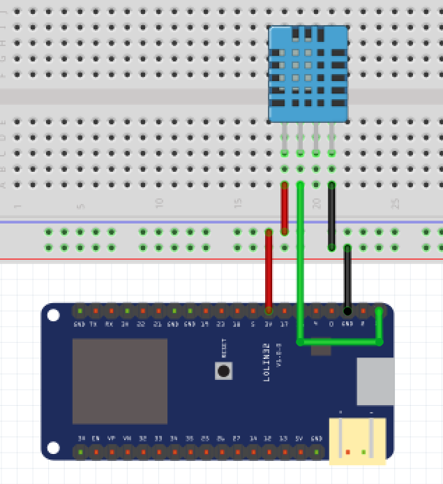 DHT11 - Fritzing