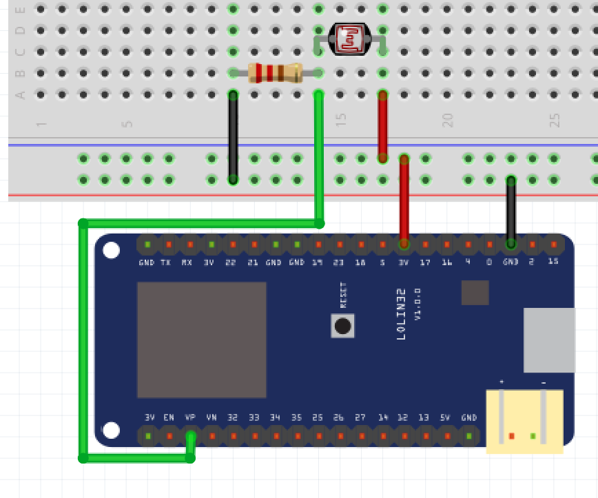 LDR - Fritzing